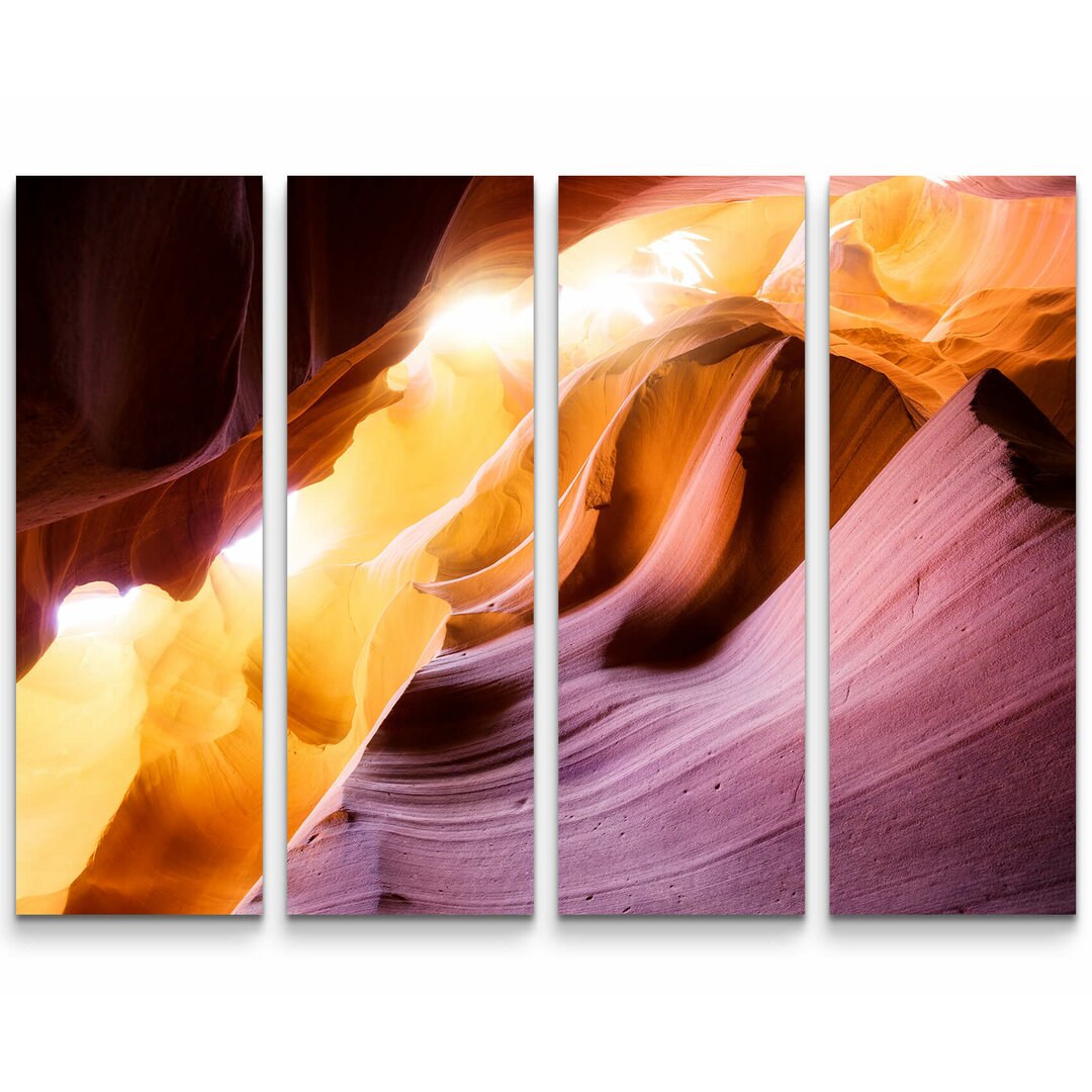 4-tlg. Leinwandbilder-Set Antelope Canyon - Arizona