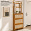 Armoire de rangement pour chaussures, tiroirs en rotin de bambou avec 8 crochets, vestibule moderne