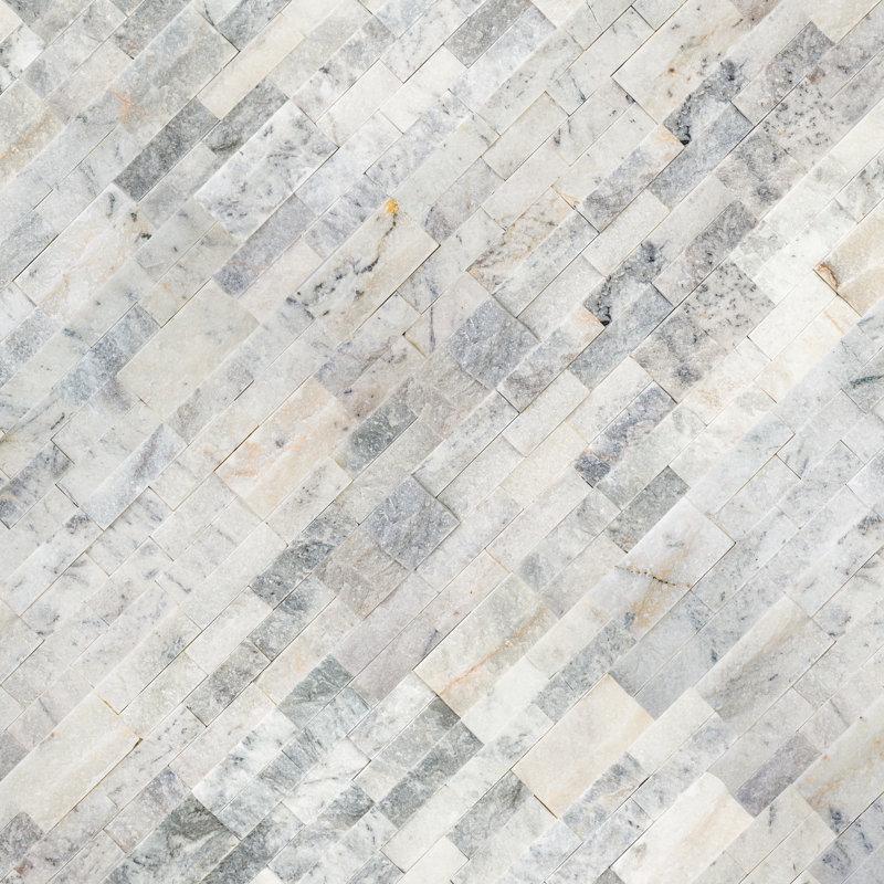 Stonecrest 6 in. x 24 in. Split Face Natural Stone Ledger Panel Wall Tile, Castella Cambria