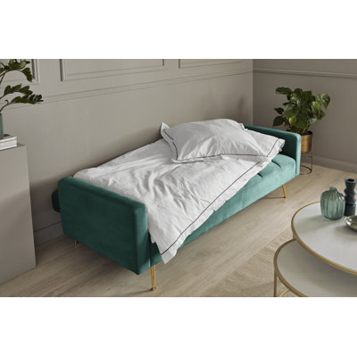 Shiflet 3 Seater Manual Reclining Velvet Sofa Bed