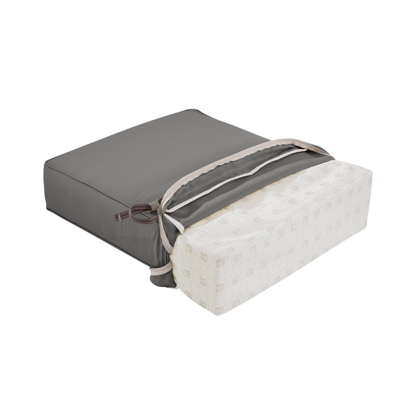 FadeSafe Pina ? Coussin de siège d’extérieur, Gris anthracite, H 5 po x l 23 po x P 25 po