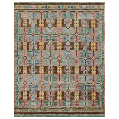 Jaipur Living Romy HAZ02 Handknotted Contemporary Multicolor and Green Area Rug (6'x9')