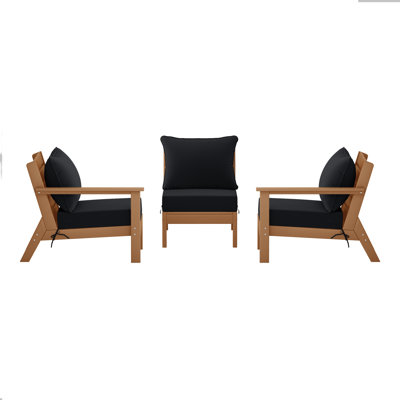 3-Piece Deep Seating Set With Cushions