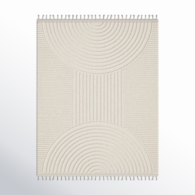 Aine Geometric Indoor Rug, Rectangle 6'7" x 9'