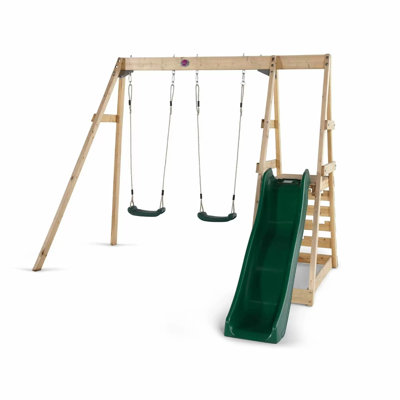 Plum Swing Set with 2 Swing(s) , 1 Slide(s)