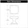 Dover 1 1/4" Length Square Knob