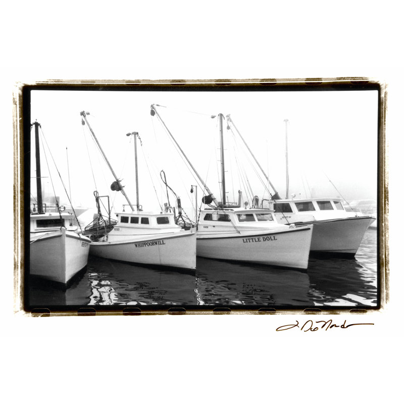 Work Boats On FAP - Wrapped Canvas Print, 61cm H x 91cm W x 3.8cm D