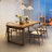 Burlywood Rectangular Solid Wood Dining Table-34462301