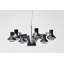 Spider 6-Light Shaded Chandelier