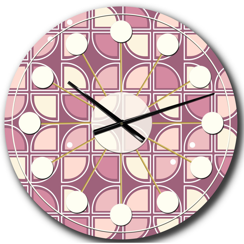 Horloge murale rétro Mid-Century, Grand