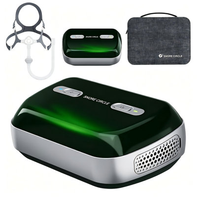 Appareil d'apnée du sommeil léger, appareil respiratoire portatif avec ensemble complet d'accessoires et sac de voyage pour la chambre à coucher et sur le pouce