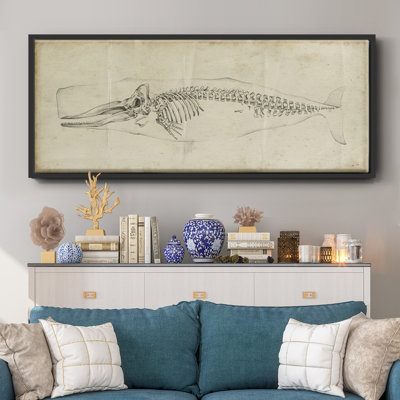 Whale Study II - toile encadrée