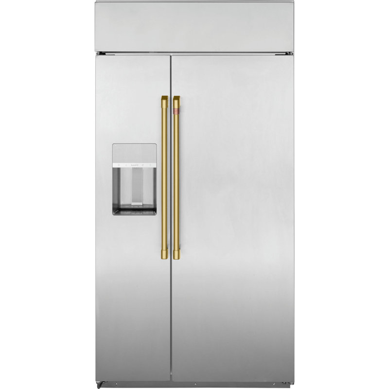 Refrigerator Handle, Brushed Brass