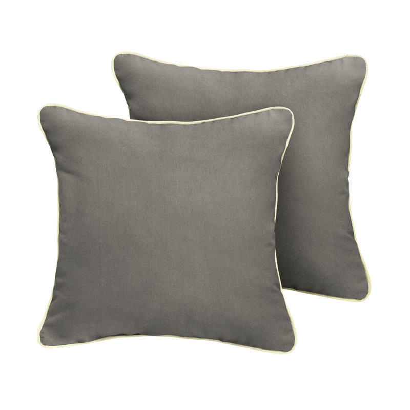 Eamon Outdoor Square Pillow Cover & Insert, 18" H x 18" W