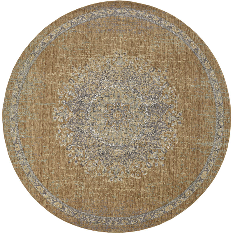 Tapis oriental en laine Bodily, Rond 9 pi