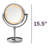 8.5" Lighted Tabletop Magnified Makeup Mirror, Plug In-93601622