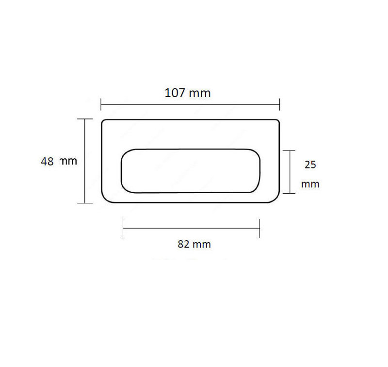 Expression Contemporary Recessed Pull