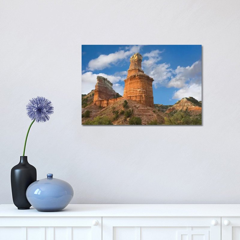 Rock Formation Called the Lighthouse, Palo Duro Canyon State Park, Texas 1 Piece Wrapped Canvas Wall Art