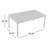 63'' Patio Dining Table With Metal Legs, Modern Outdoor Table For Picnic/Lawn/Poolside/Garden