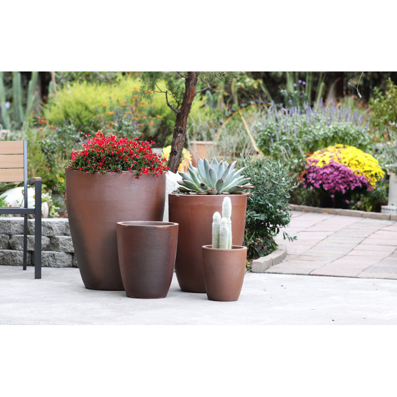 PLANTATOREM Xlg Cone Planter (Organic Clay) - Handcrafted High-Fired Ceramic