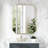 Kellett Octagon Aluminum Framed Modern Bathroom Wall Mirror-717295527-717295526