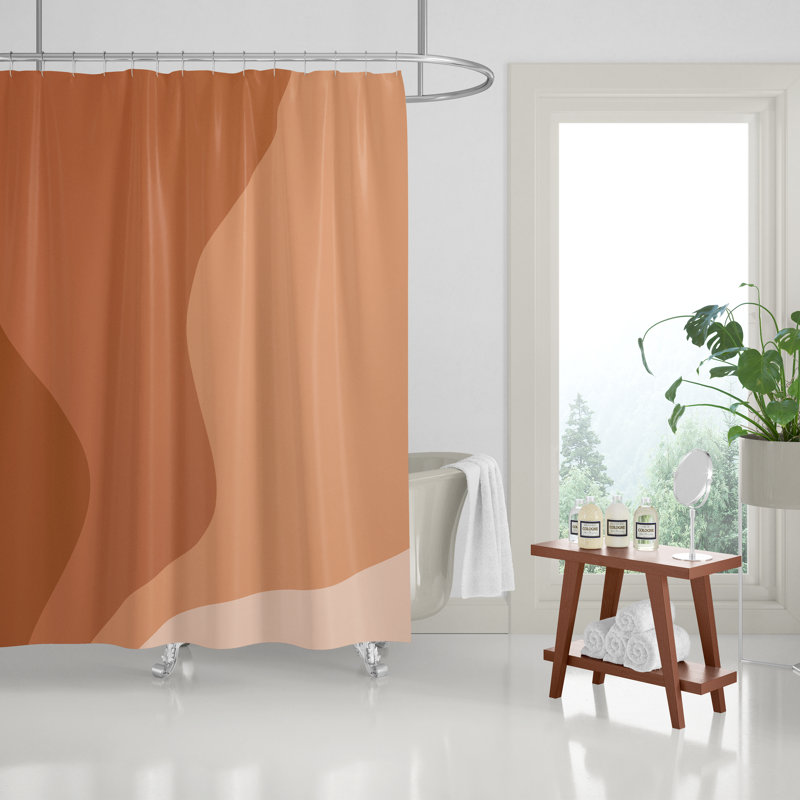 Shower Curtain, Orange