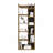 Clover 67" Tall Free Standing 6-Tier Bookcase Storage Cabinet, Home Office, Living Room, Bookshelf Dark Walnut