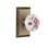 Studio Plate with White Rose Porcelain Door Knob