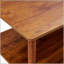 Table basse moderne à 2 niveaux pour le salon, table centrale rectangulaire avec tablette de rangement ouverte, pieds arrondis en bois d'hévéa, stable et durable, assemblage facile-596356685