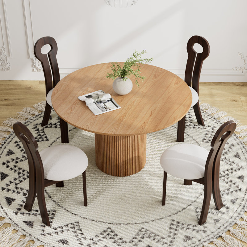 47.24 inch MDF Dining Table Set, 5