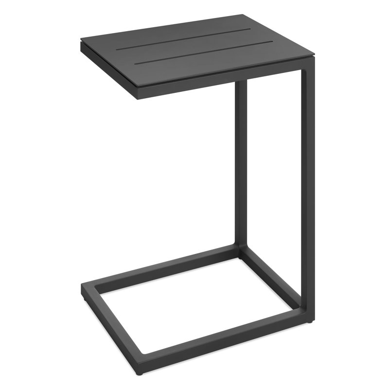 Skiff Outdoor Side Table, Carbon