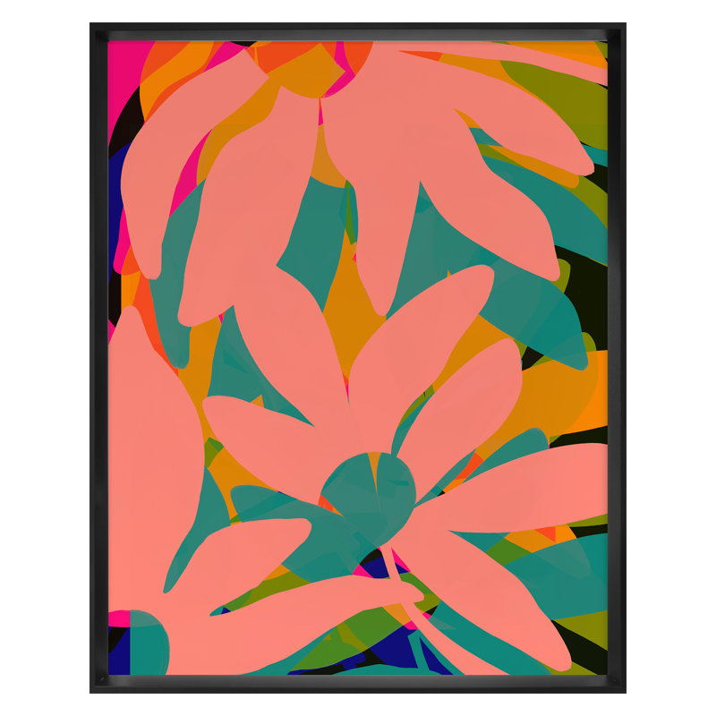 "Vivid Garden 1" par Bock, Alicia, H 20 po x l 16 po, Noir