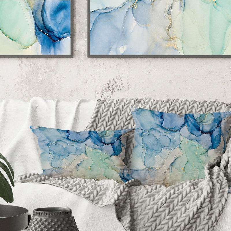 Abstract Throw Pillow, 16" x 16"