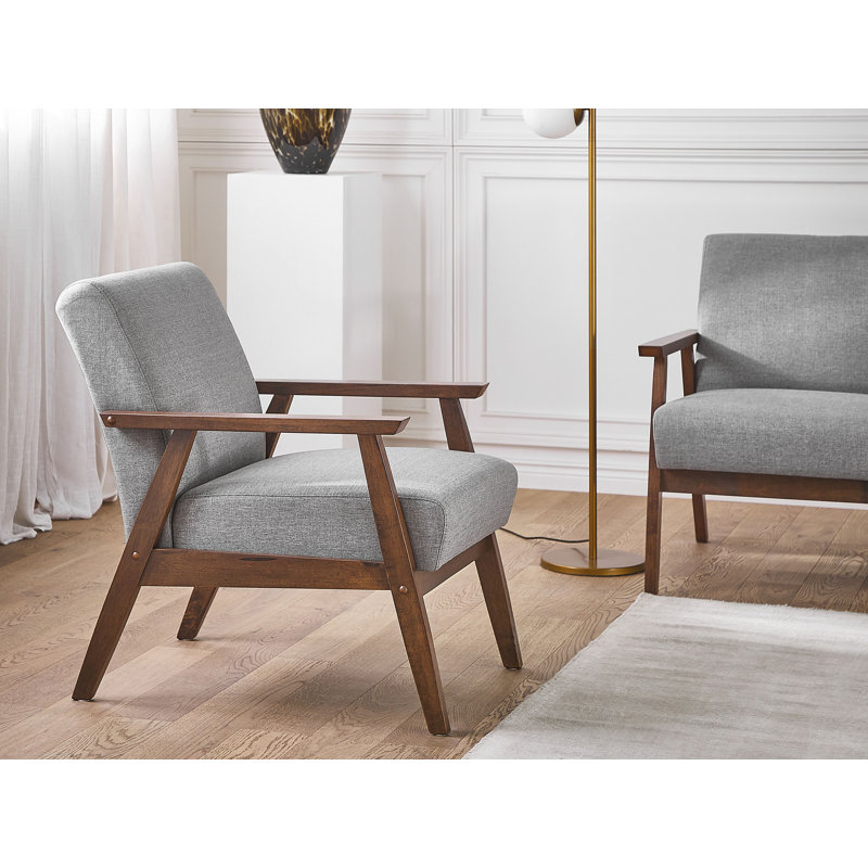 Frauke Upholstered Armchair, Grey