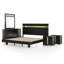 Ensemble de chambre avec lit plateforme 5 pièces Clemson-752606010-752605989-766987018