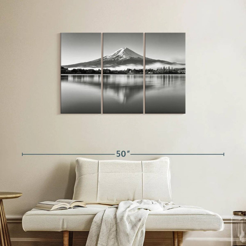 Alvord Mount Fuji Monochrome, 24" H x 38" W