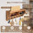 Keychain Wall Mount - Mail Organizer Wall Mount With 6 Key Hooks And Storage Box