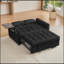 Canapé-lit moderne en velours avec dossier réglable et fabrication durable, parfait pour une assise et un sommeil confortables-409458304-409458316