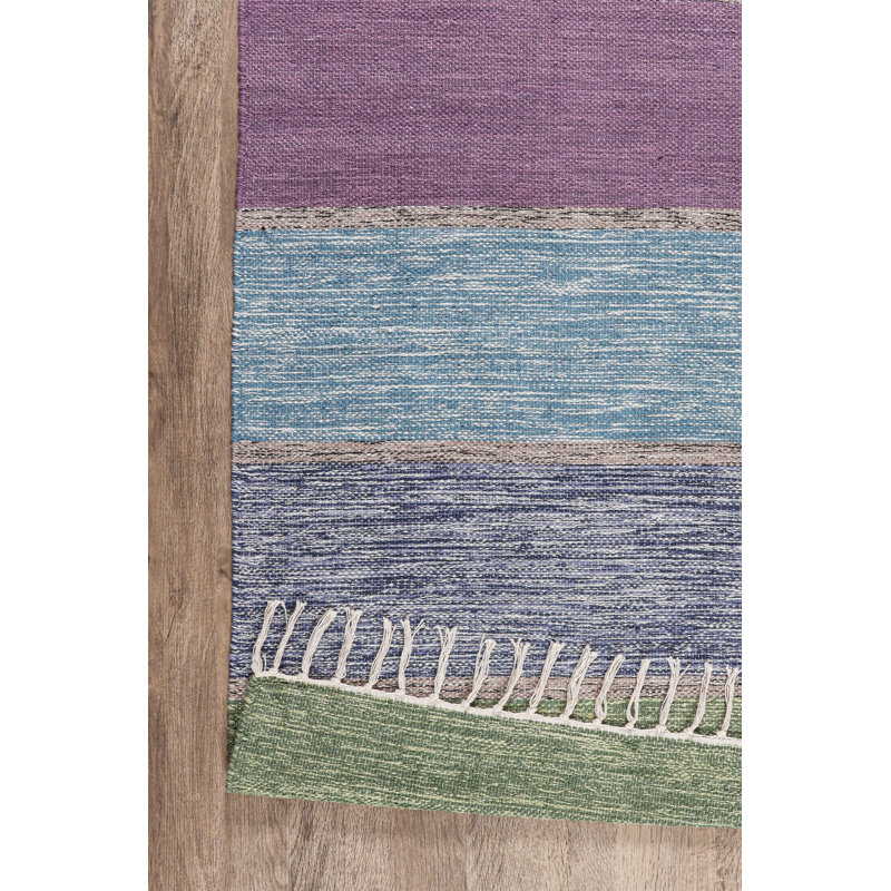 Vikenti Striped Hand Woven Area Rug, Runner 70 x 300cm
