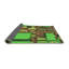 Tapis vert/brun à motifs-830567680