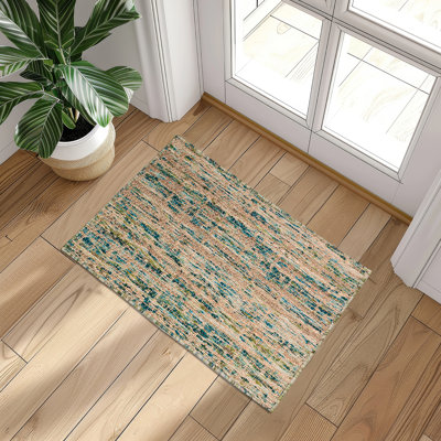 Tapis bleu sarcelle Averymarie SA1