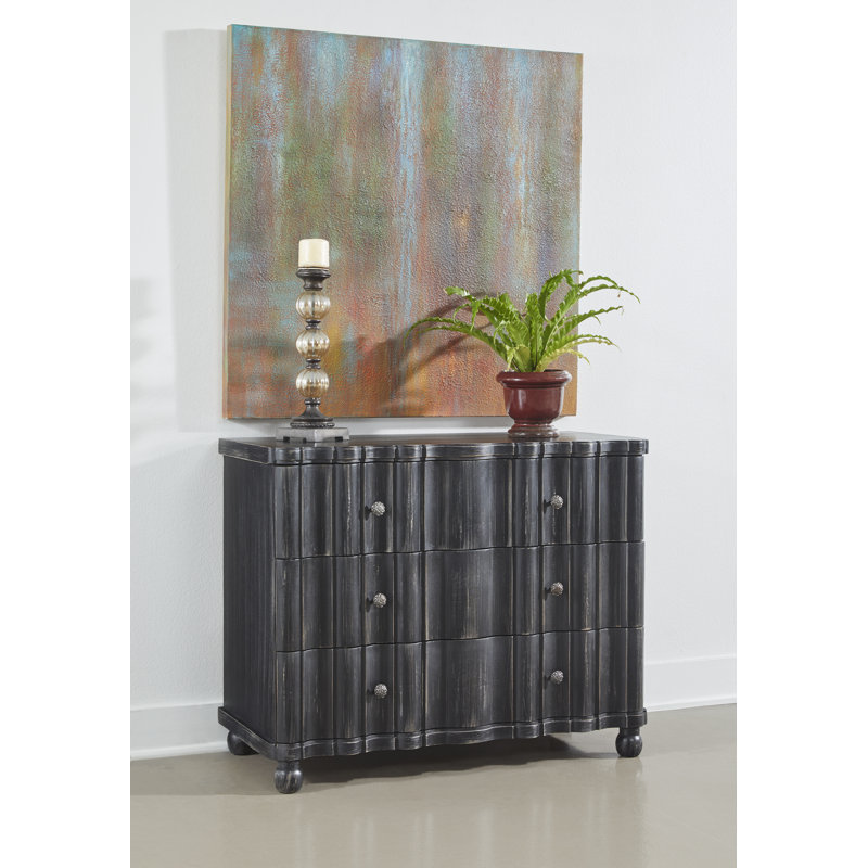 Commode d'appoint en bois massif Camishia