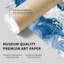 Abstrait, art abstrait en marbre bleu cristal V moderne-1542521620