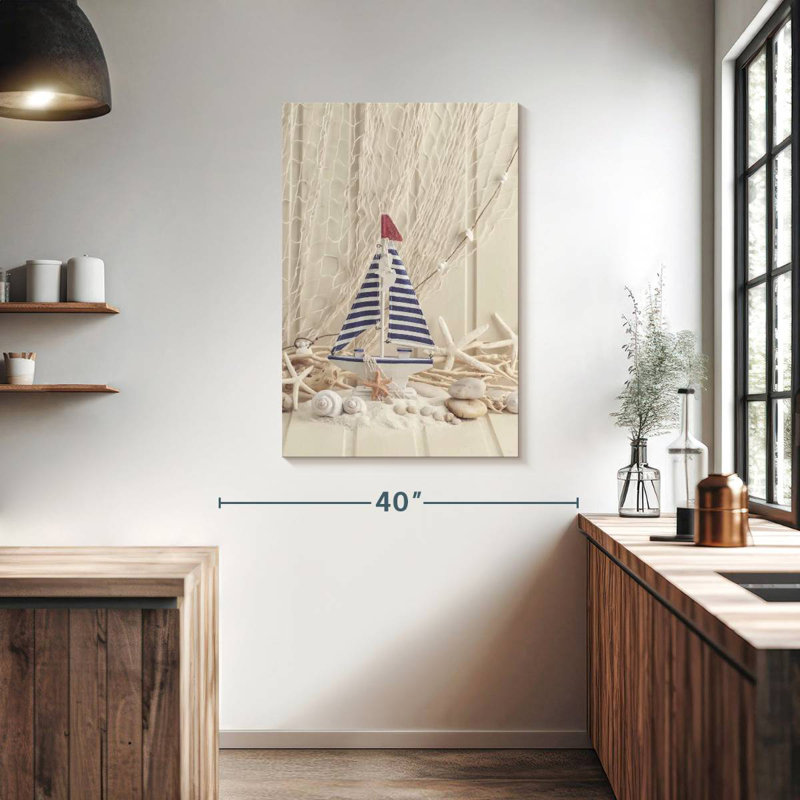 Aletra Decor And Sailboat, 39" H x 26" W