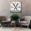  «Ski Lodge» par Elizabeth Tyndall, art mural sur toile, 37 po x 37 po