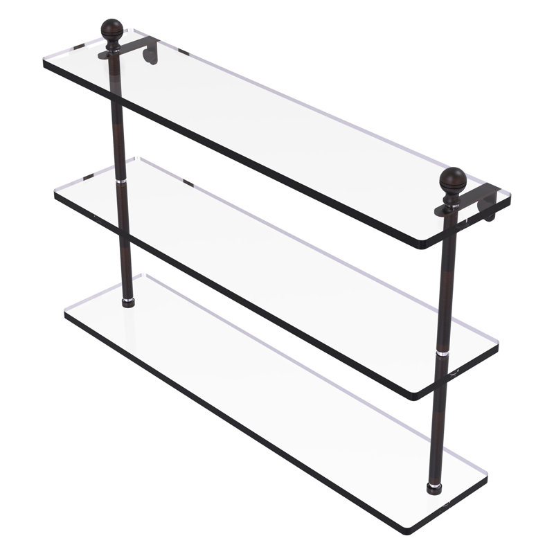 Morosini 3 Piece Tiered Shelf, 22", Venetian Bronze