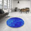 Tapis de zone bleue à motifs-1704293046