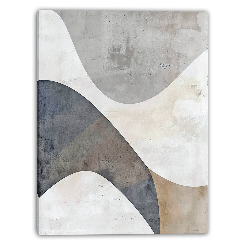 «Organic Curve Layers», art mural sur toile tendue, H 36 po x l 24 po x P 1,5 po