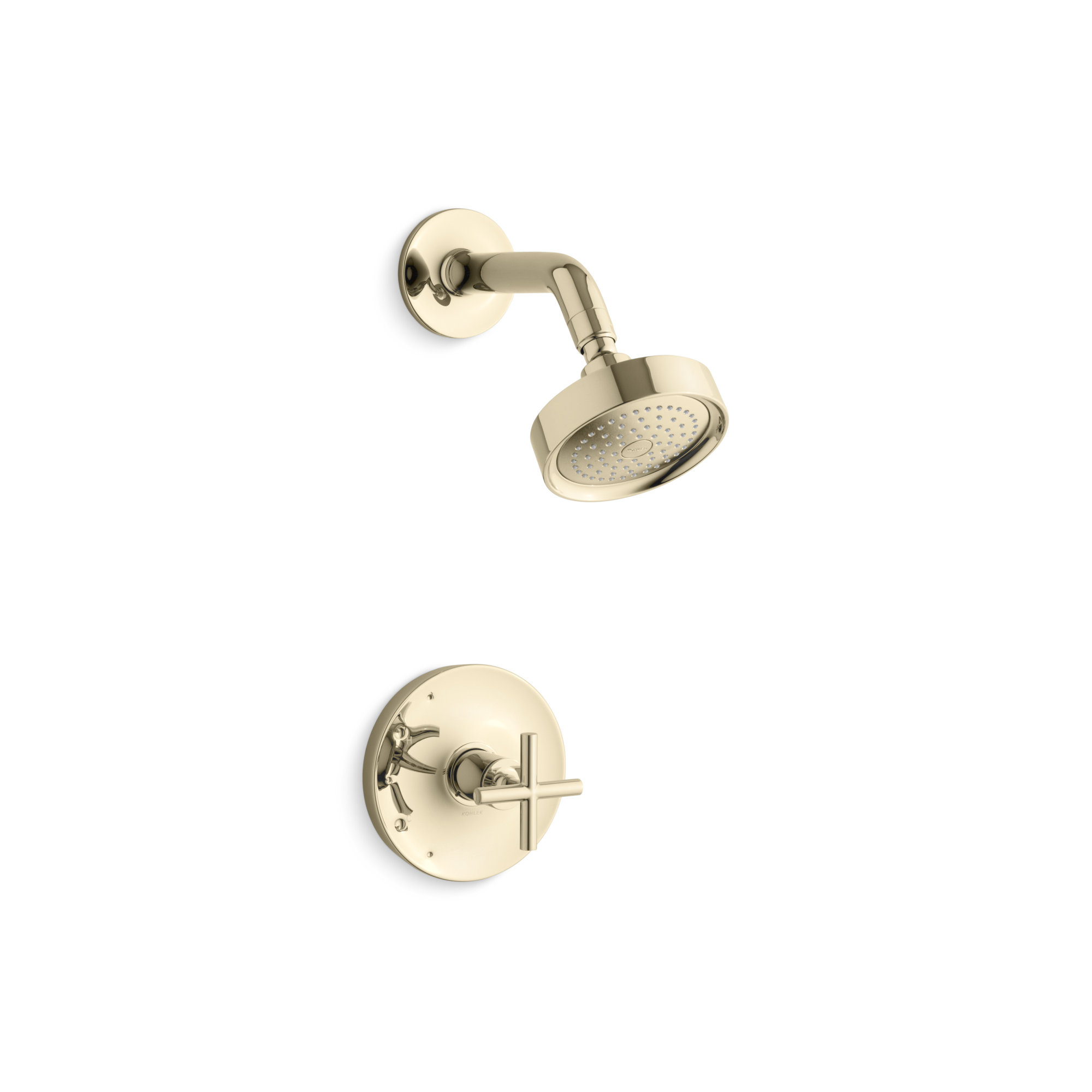 Purist Shower Trim, Vibrant French Gold, Lever Handle