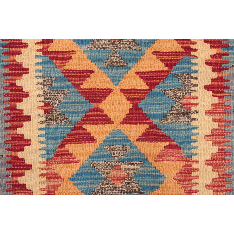 Rectangle 60 cm x 90 cm Wool Hand Woven Kilim